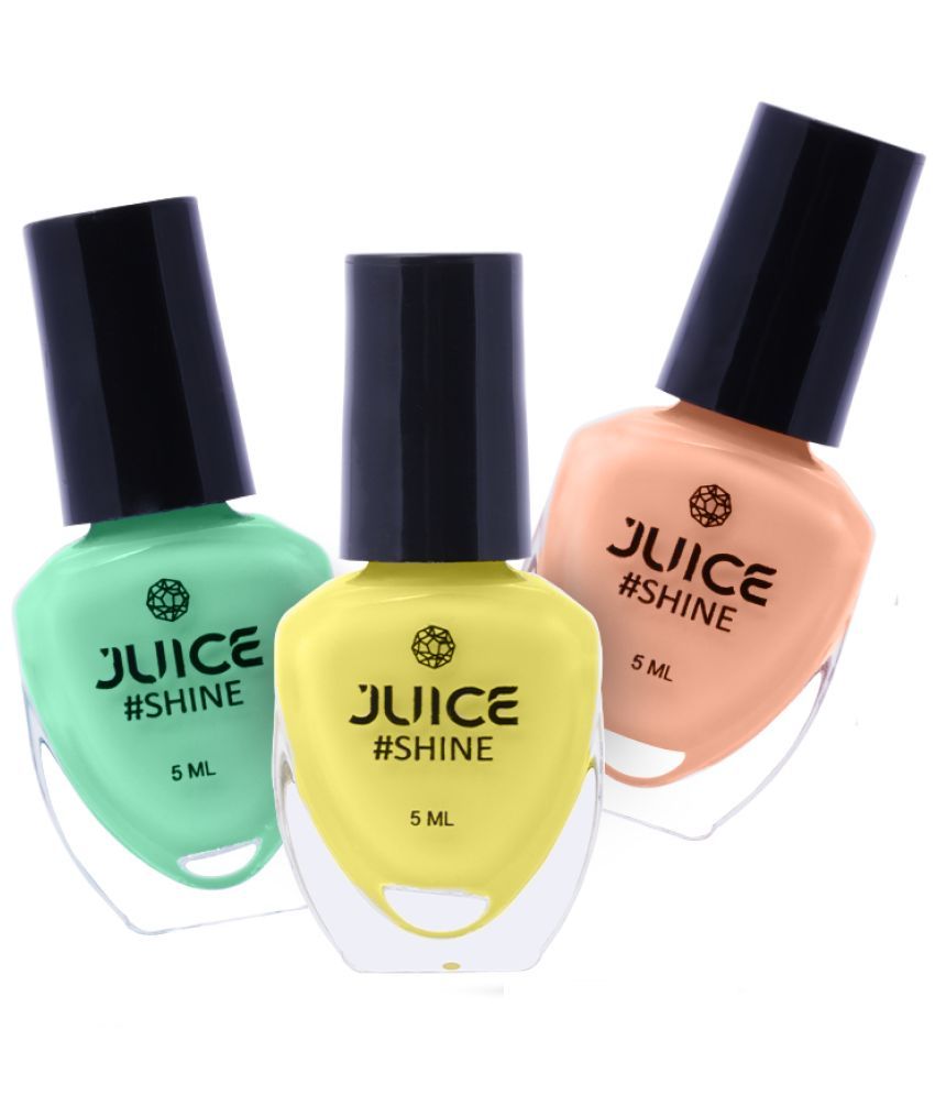     			Juice - Multi Glossy Nail Polish Kit ( Pack of 3 )