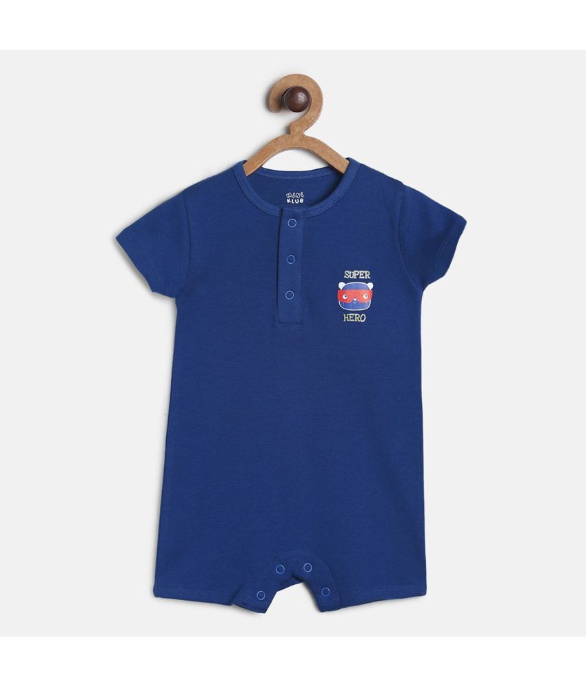     			MINI KLUB - Navy Cotton Rompers For Baby Boy ( Pack of 1 )