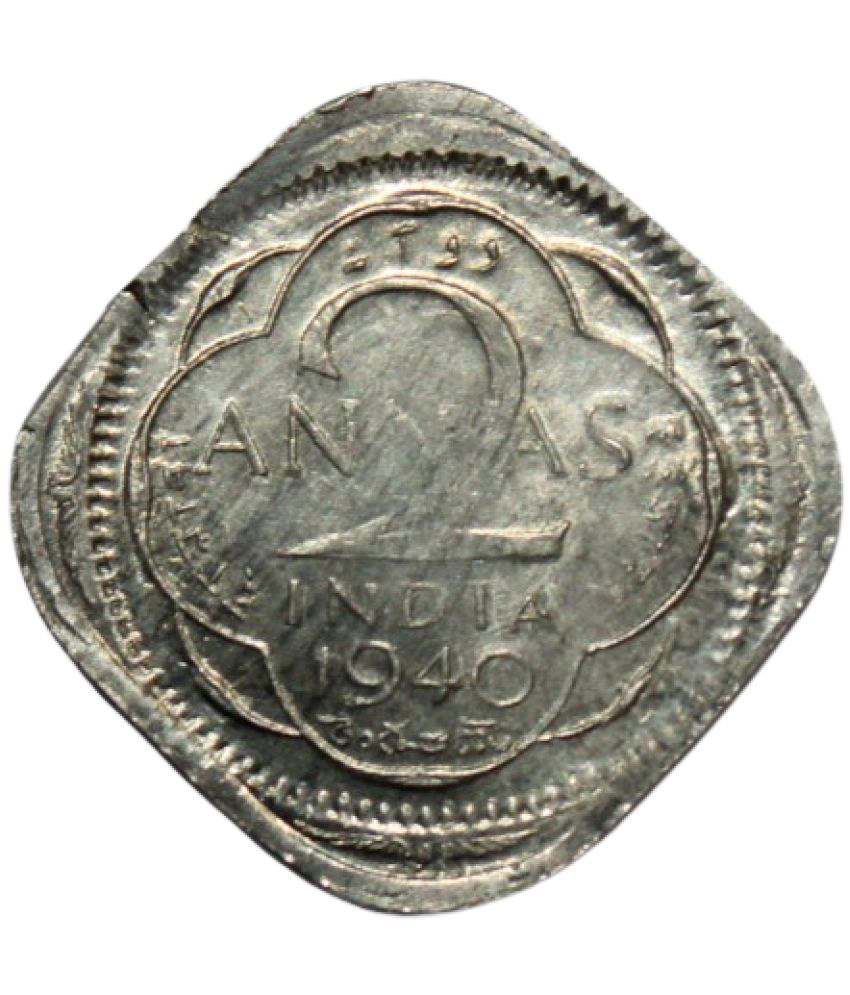     			PRIDE INDIA - 2 Annas (1940) George VI 1 Numismatic Coins