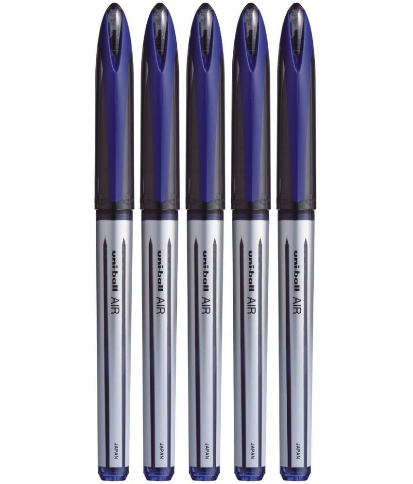     			Uni Ball Air Roller Ball Pen (Pack Of 5, Blue)