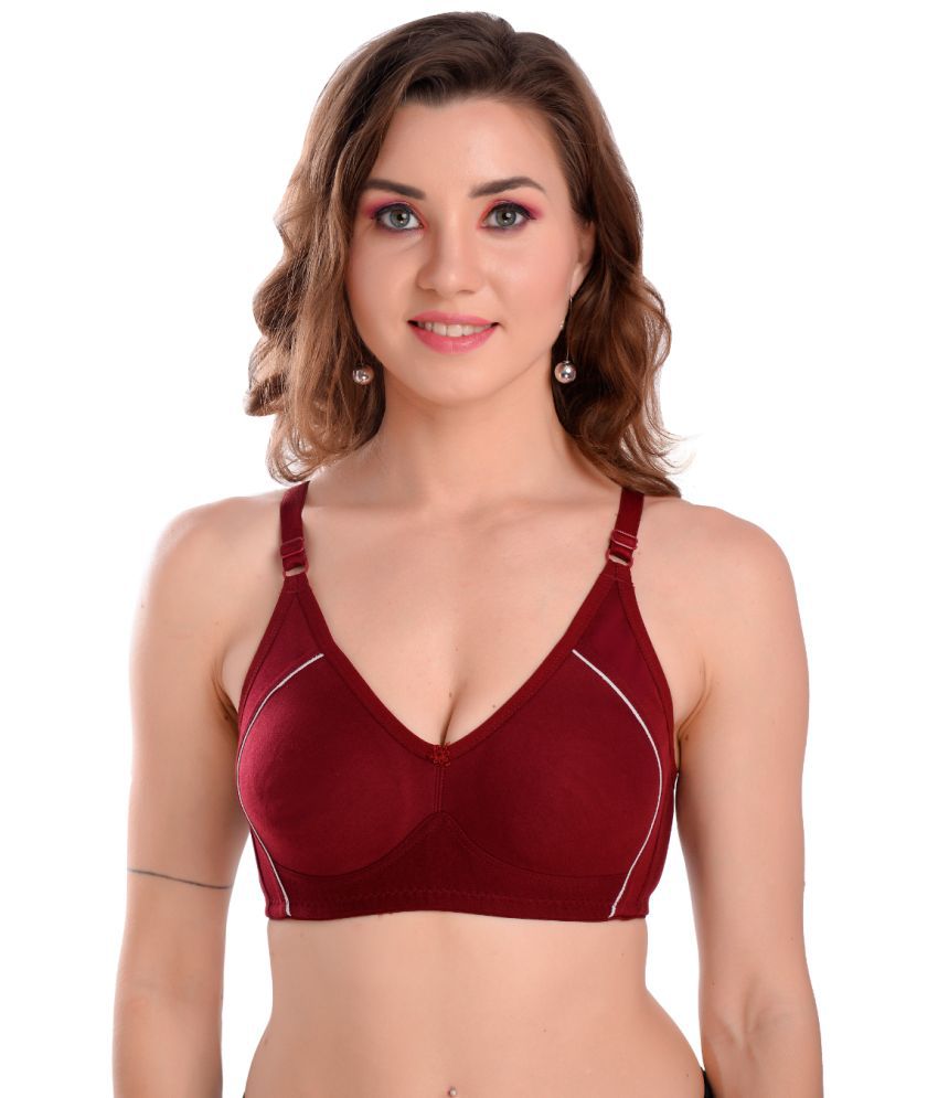     			soft beauty - Brown Cotton Non Padded Women's Cami bra ( Pack of 1 )