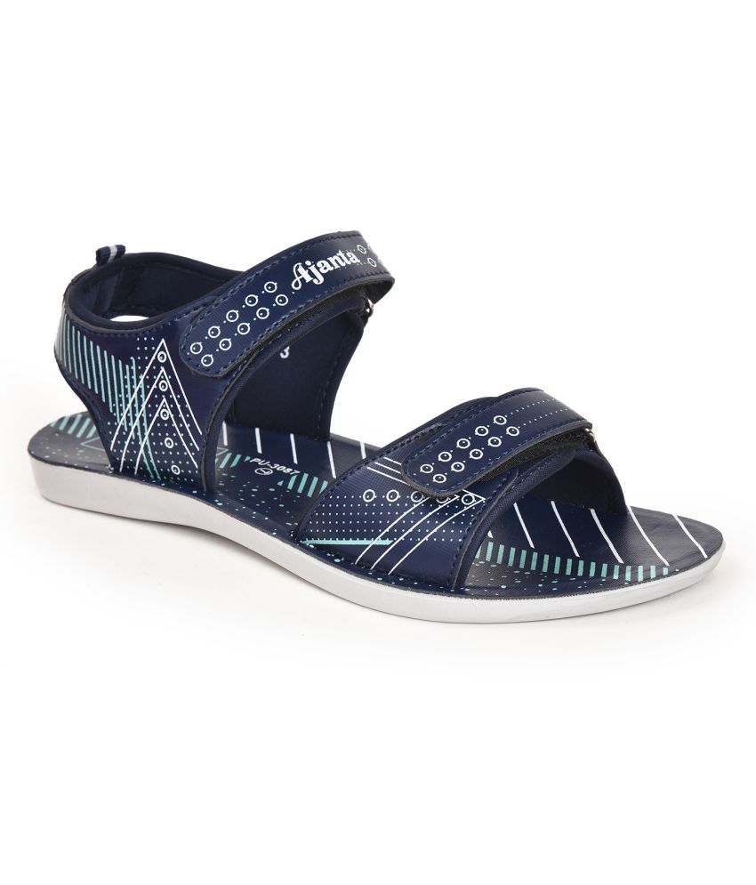     			Ajanta - Blue Men's Floater Sandals