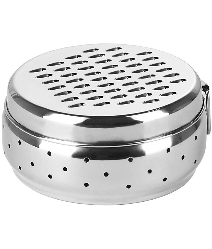     			Dynore - Khamni Dabba Steel Silver Food Container ( Set of 1 )