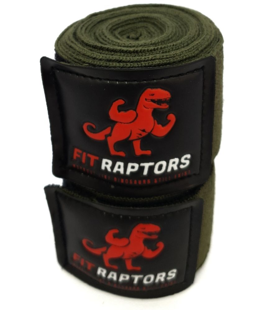     			FITRAPTORS - Green Cotton Head Wrap ( 1 Pair )