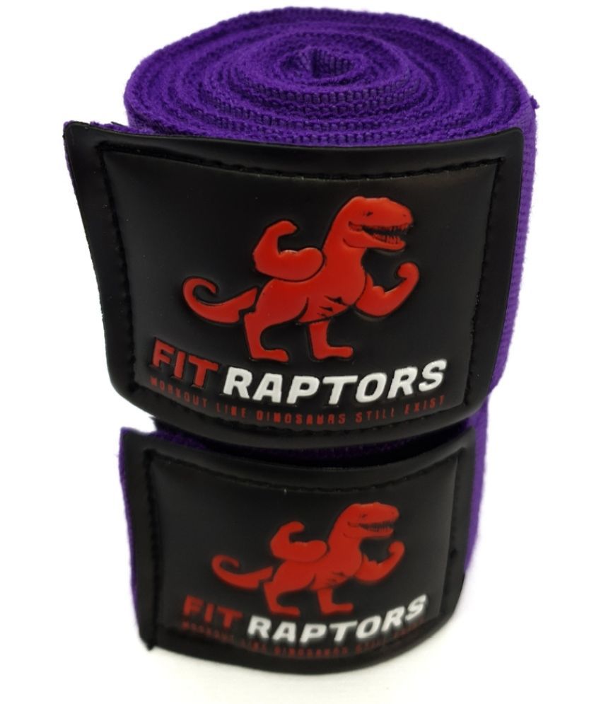     			FITRAPTORS - Purple Cotton Head Wrap ( 1 Pair )