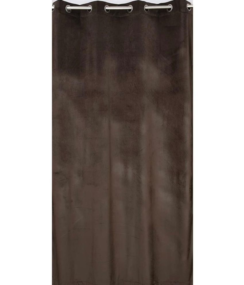    			INDHOME LIFE Solid Room Darkening Eyelet Curtain 7 ft ( Pack of 1 ) - Coffee