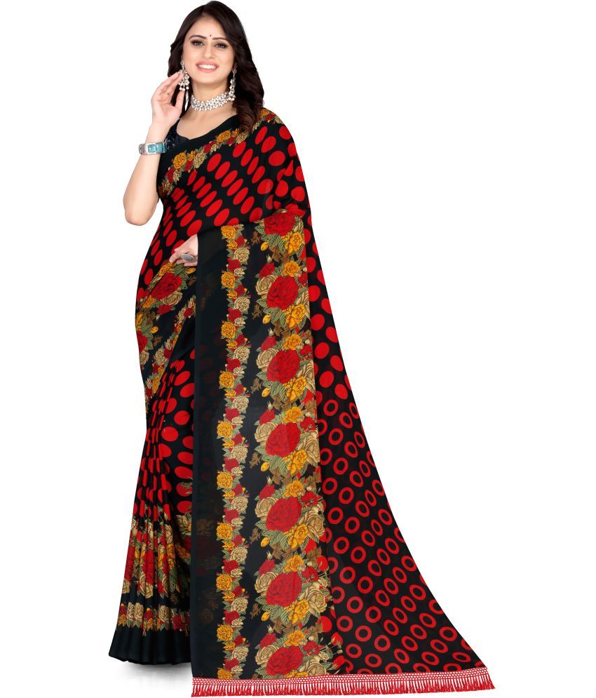     			LEELAVATI - Multicolor Georgette Saree With Blouse Piece ( Pack of 1 )