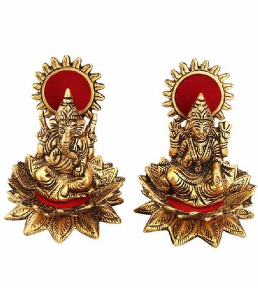    			PAYSTORE - Aluminium Laxmi Ganesh Idol ( 12 cm )