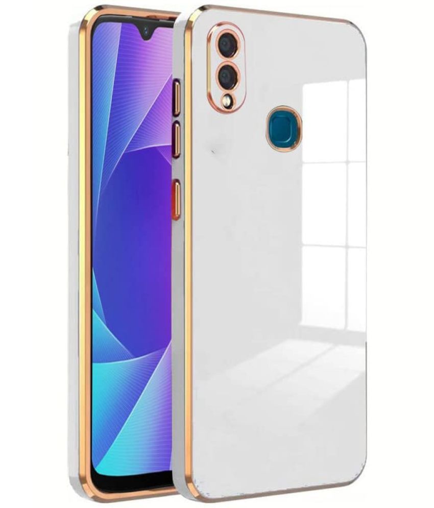     			Bright Traders - White Silicon Plain Cases Compatible For Vivo Y91 ( Pack of 1 )