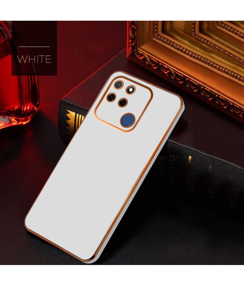     			Bright Traders - White Silicon Silicon Soft cases Compatible For Realme C12 ( Pack of 1 )
