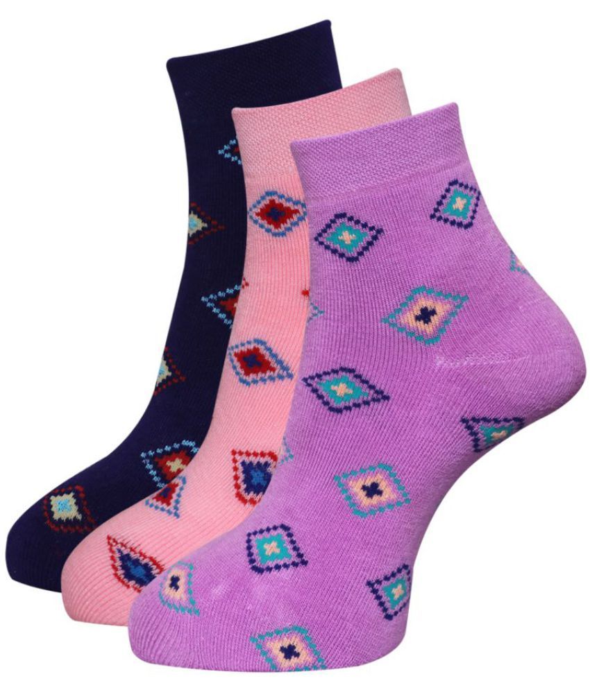     			Dollar - Multicolor Woollen Women's Ankle Length Socks ( Pack of 3 )