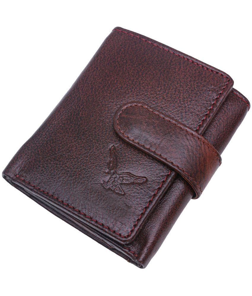     			JMALL - Brown Faux Leather Men's Two Fold Wallet ( Pack of 1 )