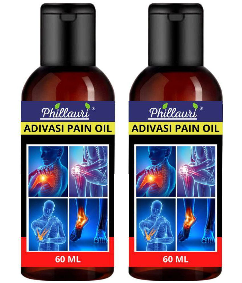    			Phillauri Adivasi Pain Oil - Pain relief Oil - Joint Pain Relief Oil Ayurvedic Joint Pain Massage Oil Liquid 60ml - Pack 2