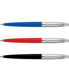 Parker Jotter Standard Multicolor Ct Ball Pen (Pack Of 3, Blue)