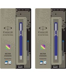 Parker Vector Fountain Pen (Pack Of 2, Blue)