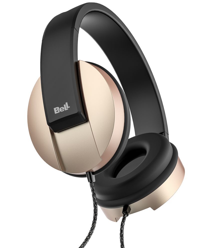     			Bell BLHDP115A On Ear Headset with Mic Gold