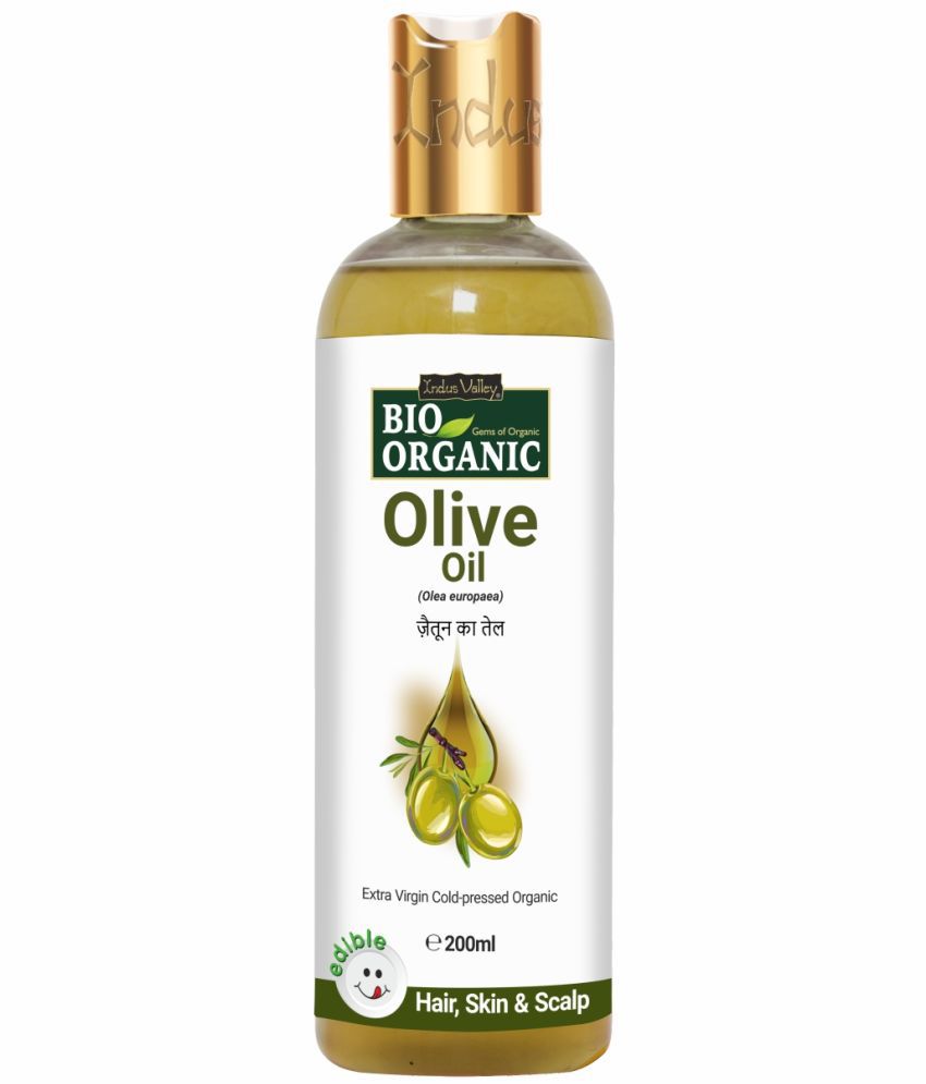     			Indus Valley Bio Organic Olive Massage Oil For Skin, Hair & Multipurpose Benefits 200ml