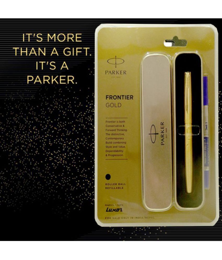     			Parker Galaxy Frontier Gold Roller Ball Roller Ball Pen (Blue)