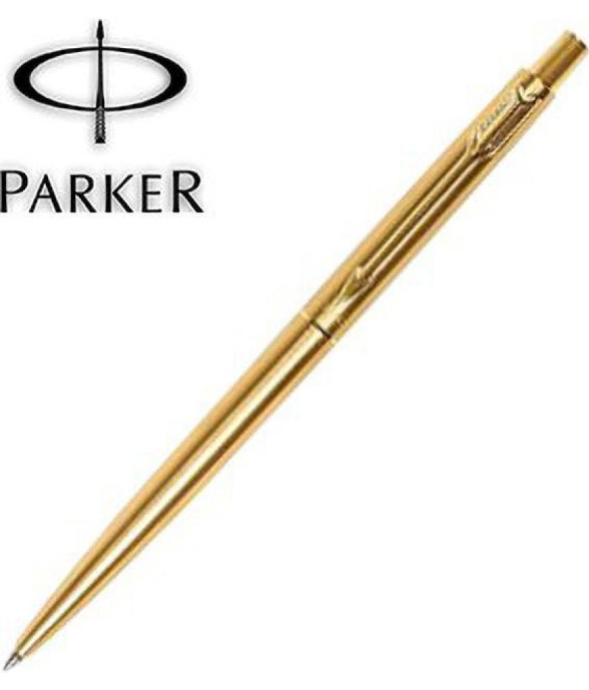     			Parker Jotter London Gold Ball Pen With Flow 2 Refill Extra Ball Pen (Blue)