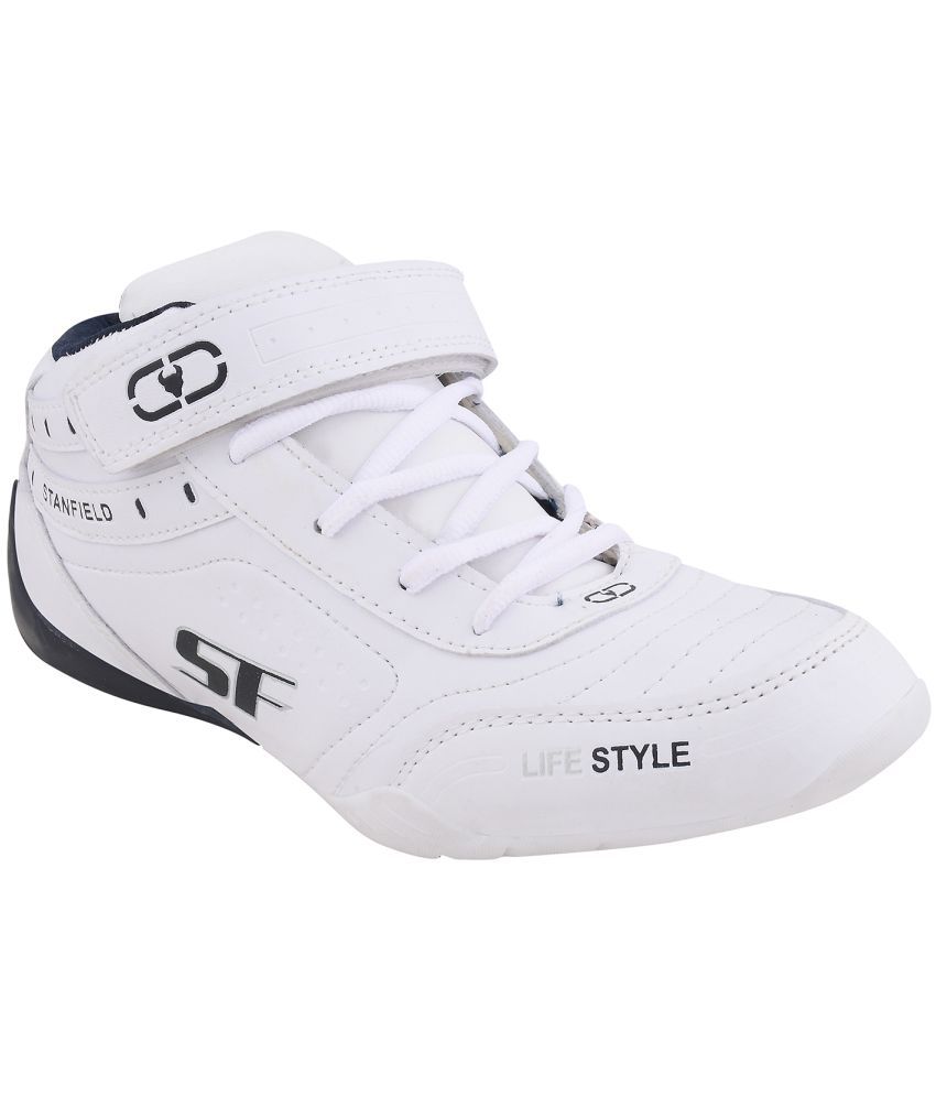     			Stanfield Fusion Ankle White Men Shoes - White Men's Sneakers