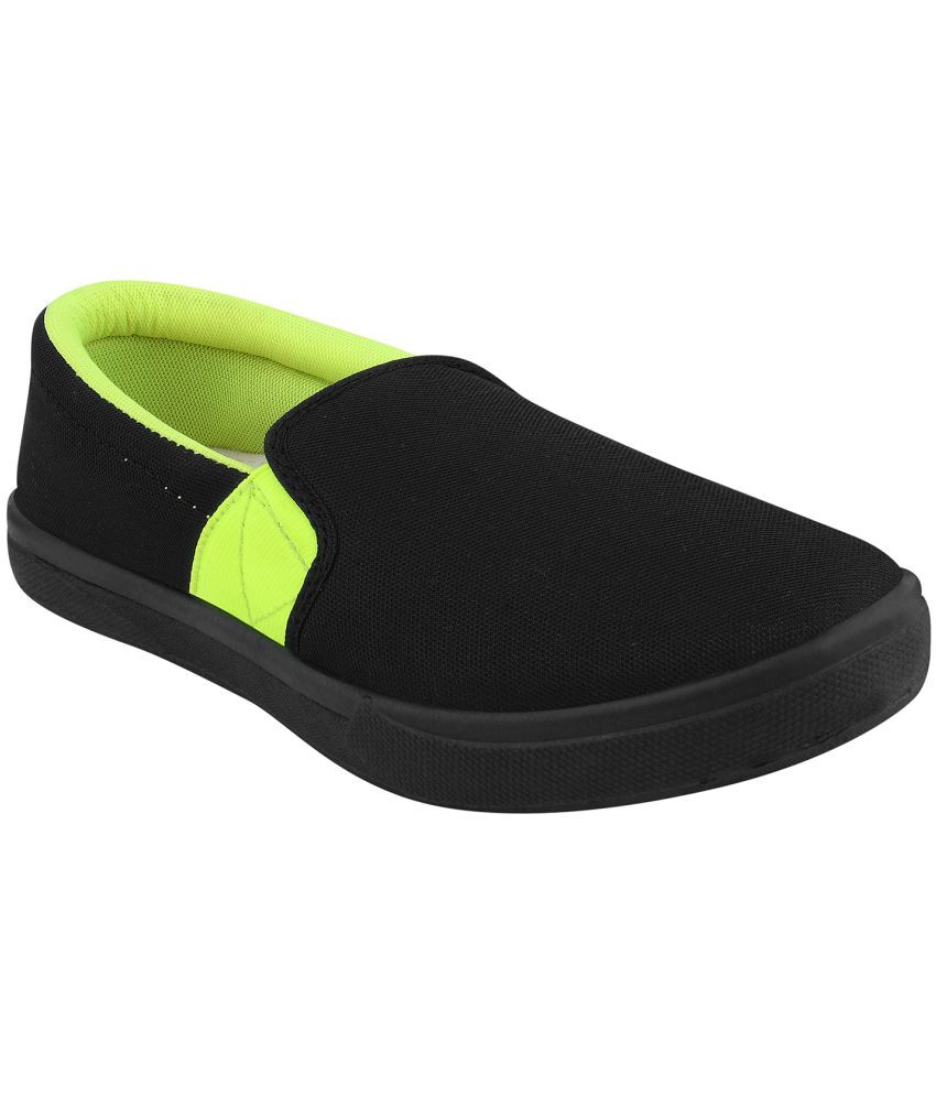     			Stanfield SF CANVAS Black/F.Green SHOES - Black Men's Slip-on Shoes