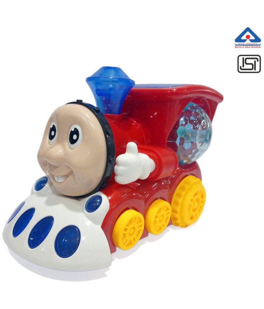     			THRIFTKART  Bump and Go Musical Engine Toy Train with 4D Light and Sound for Kids