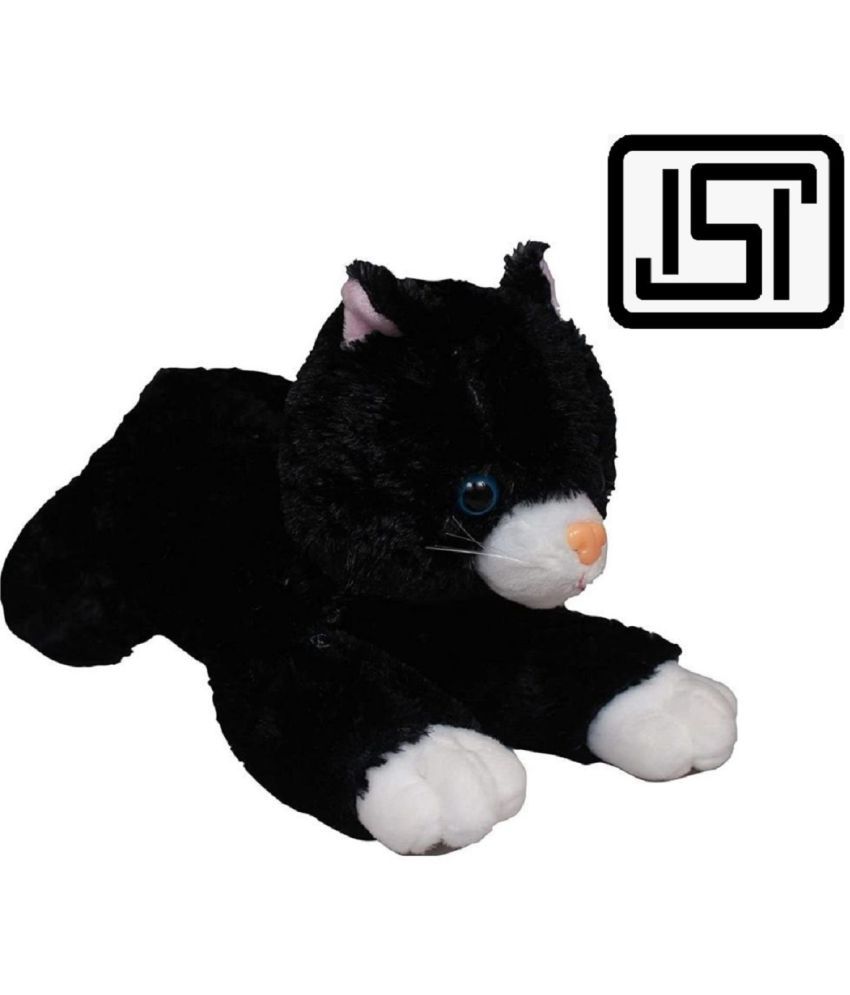     			Tickles Cute Cat Soft Stuffed Plush Animal Toy for Kids (Size: 30 cm Color: Black and White)