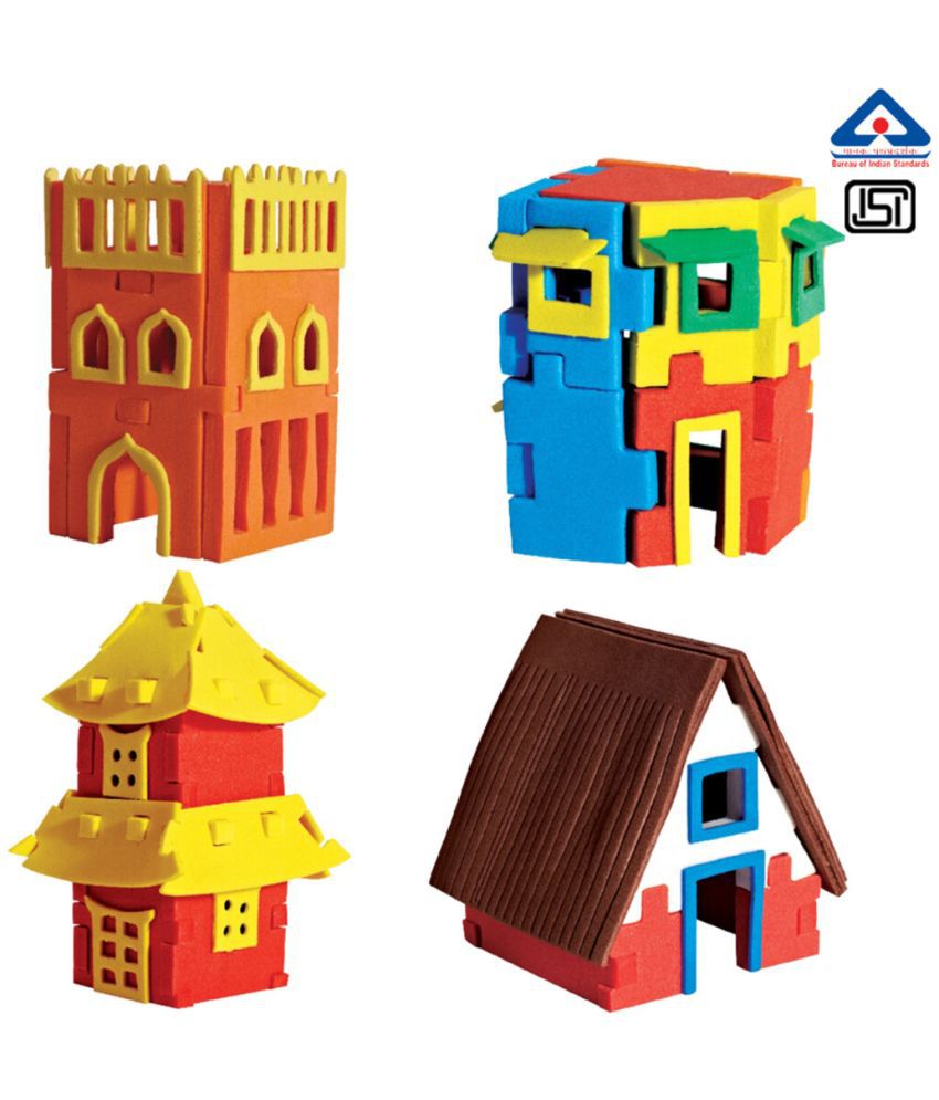     			Worldwide Houses Educational Toy and 3D Puzzle for 5 Year Old Boys and Girls