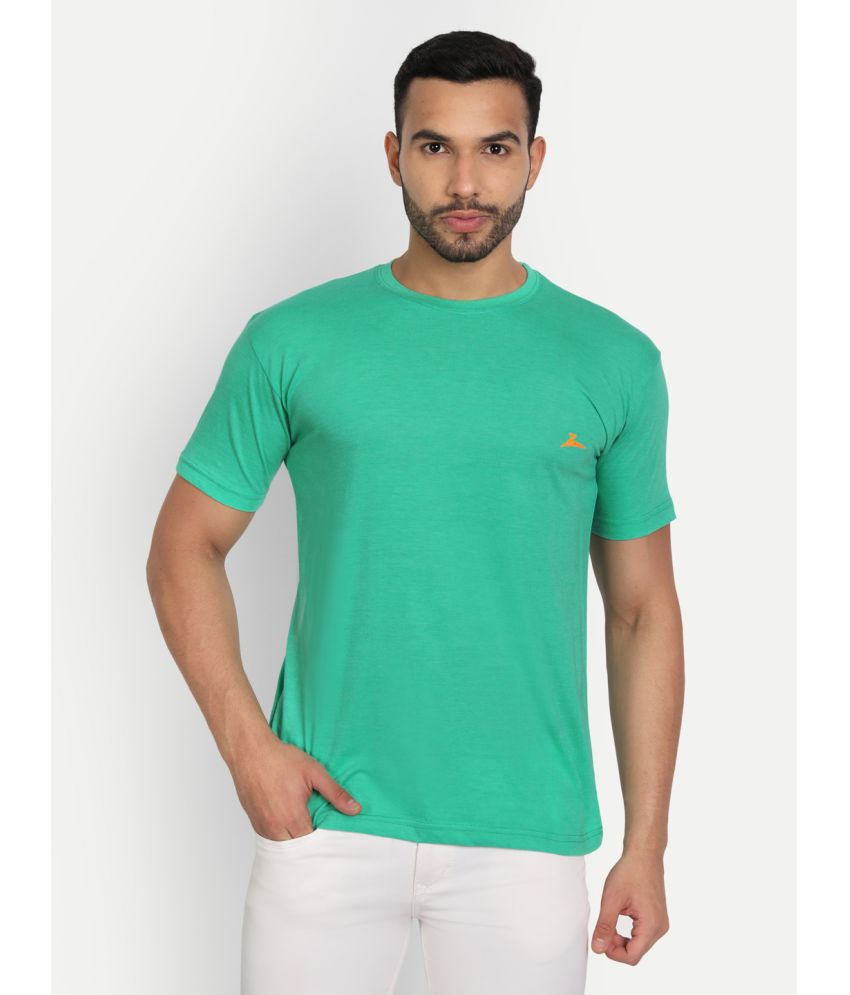     			Zeffit - Green Cotton Blend Regular Fit Men's T-Shirt ( Pack of 1 )