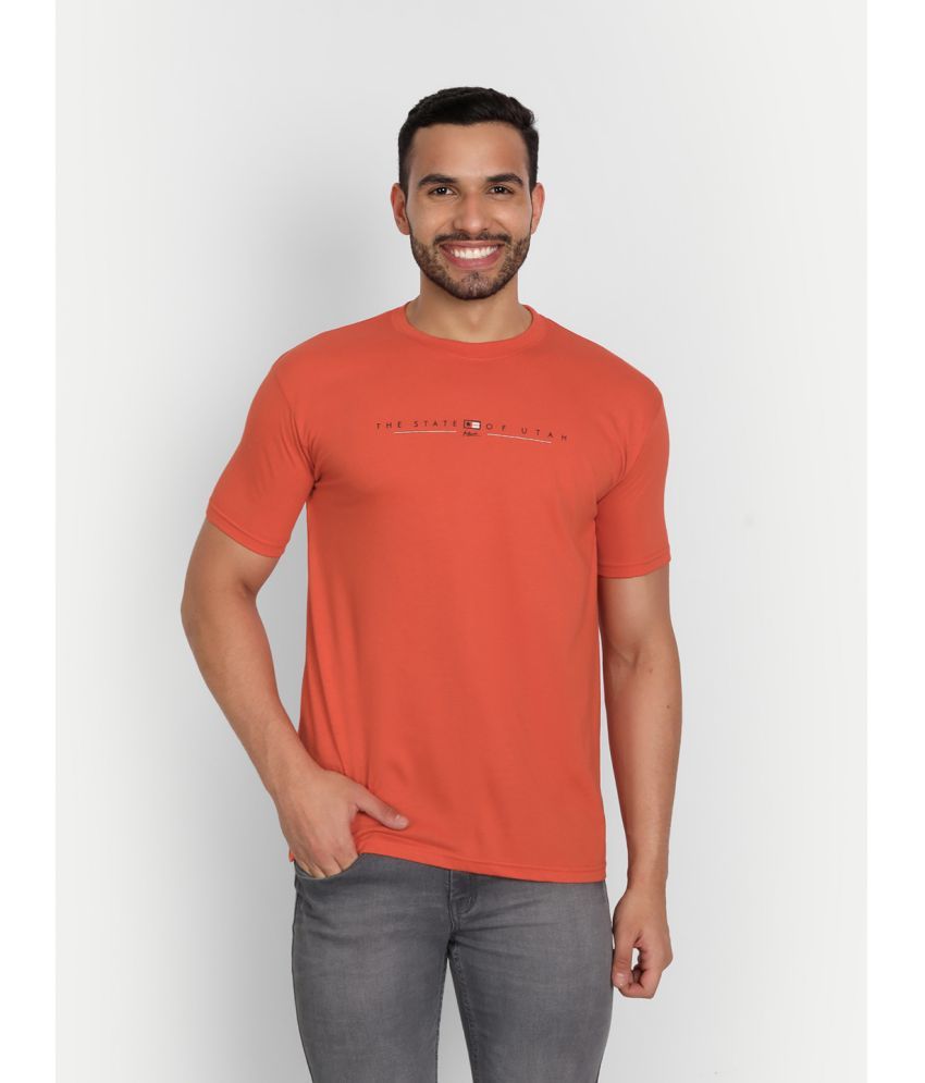     			Zeffit Pack of 1 Cotton Blend Regular Fit Men's T-Shirt ( Rust )