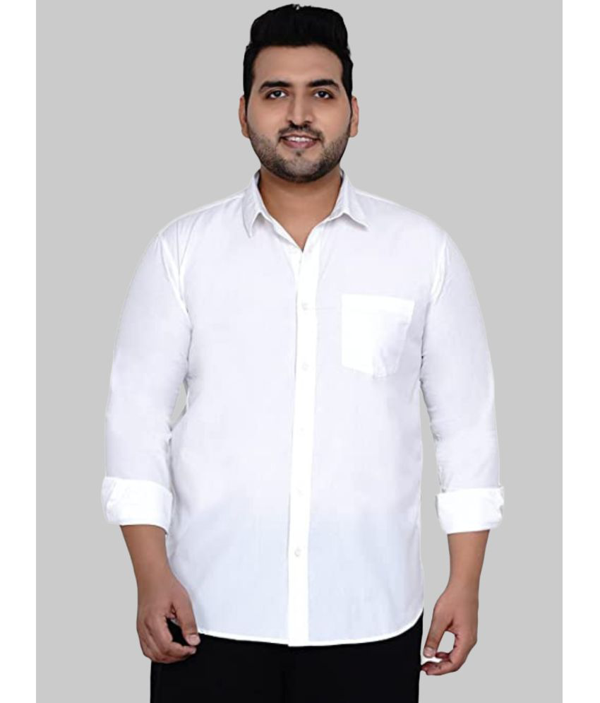 liferoads - White 100% Cotton Regular Fit Men's Casual Shirt ( Pack of 1 )