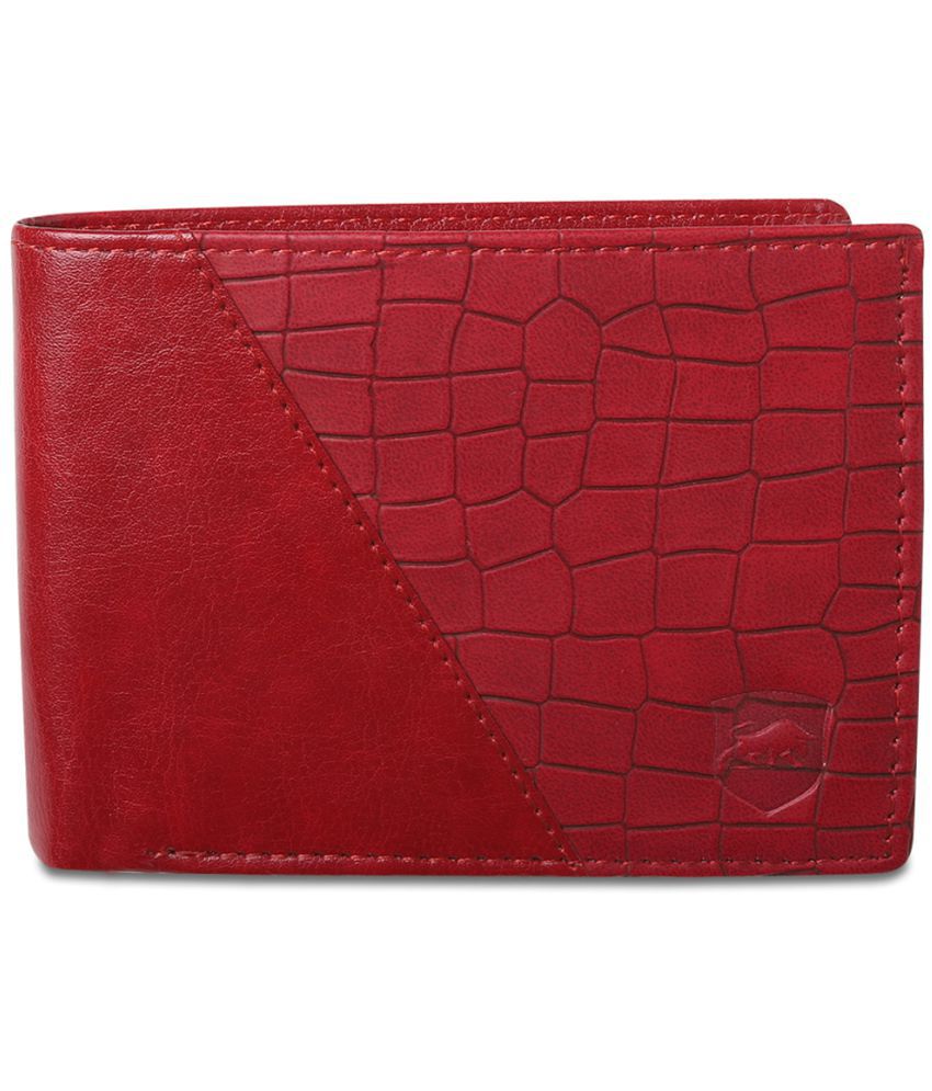     			samtroh - Red PU Men's Regular Wallet ( Pack of 1 )