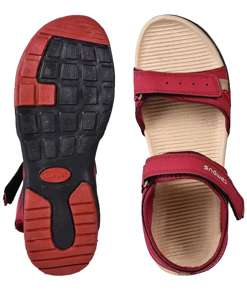 Buy Flip-Flop For Men: Gc-1004A-Blk-Red | Campus Shoes