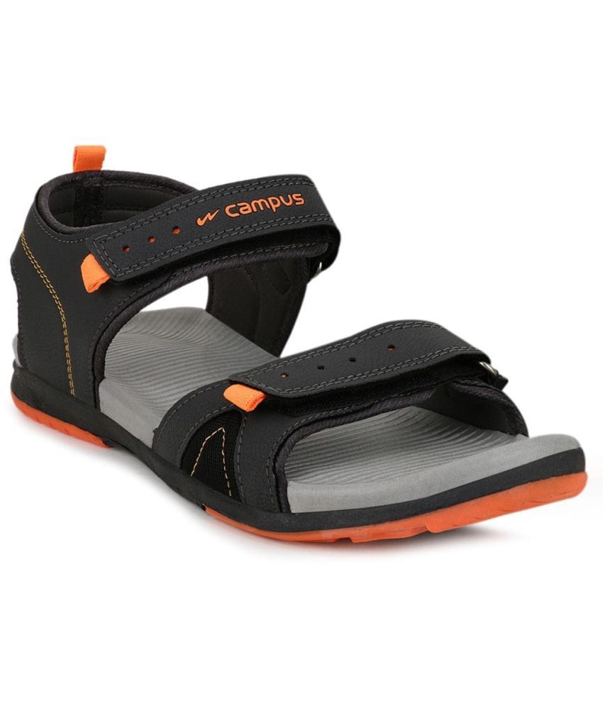     			Campus - Dark Grey Men's Floater Sandals