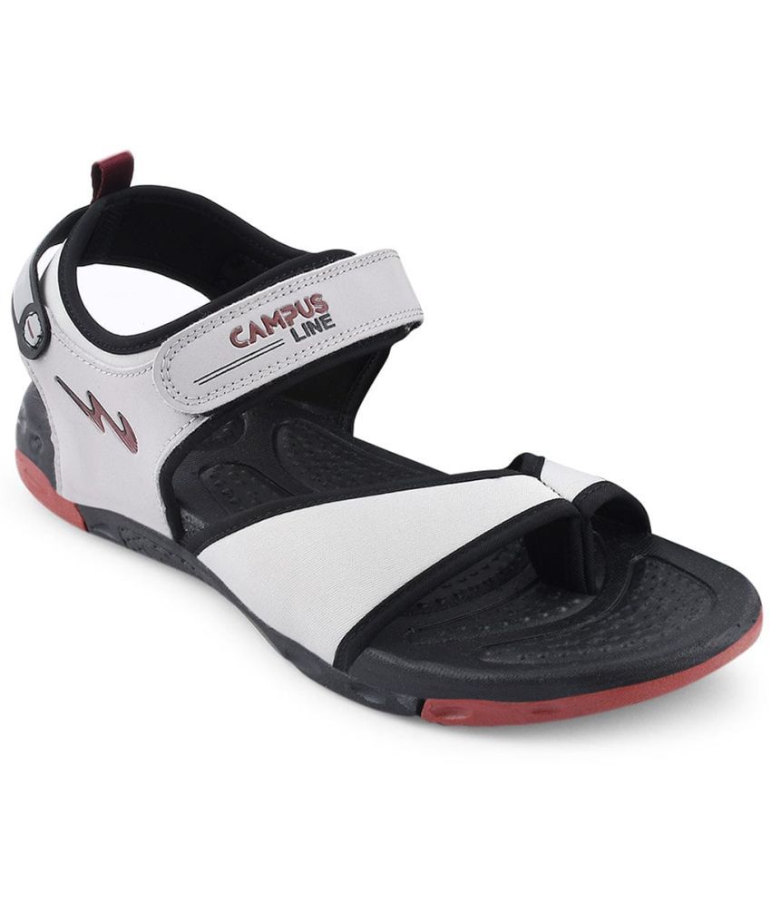     			Campus - Light Grey Men's Floater Sandals
