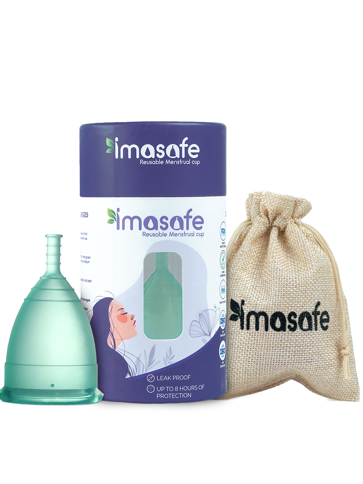     			Imasafe - Silicone Reusable Menstrual Cup Large ( Pack of 1 )