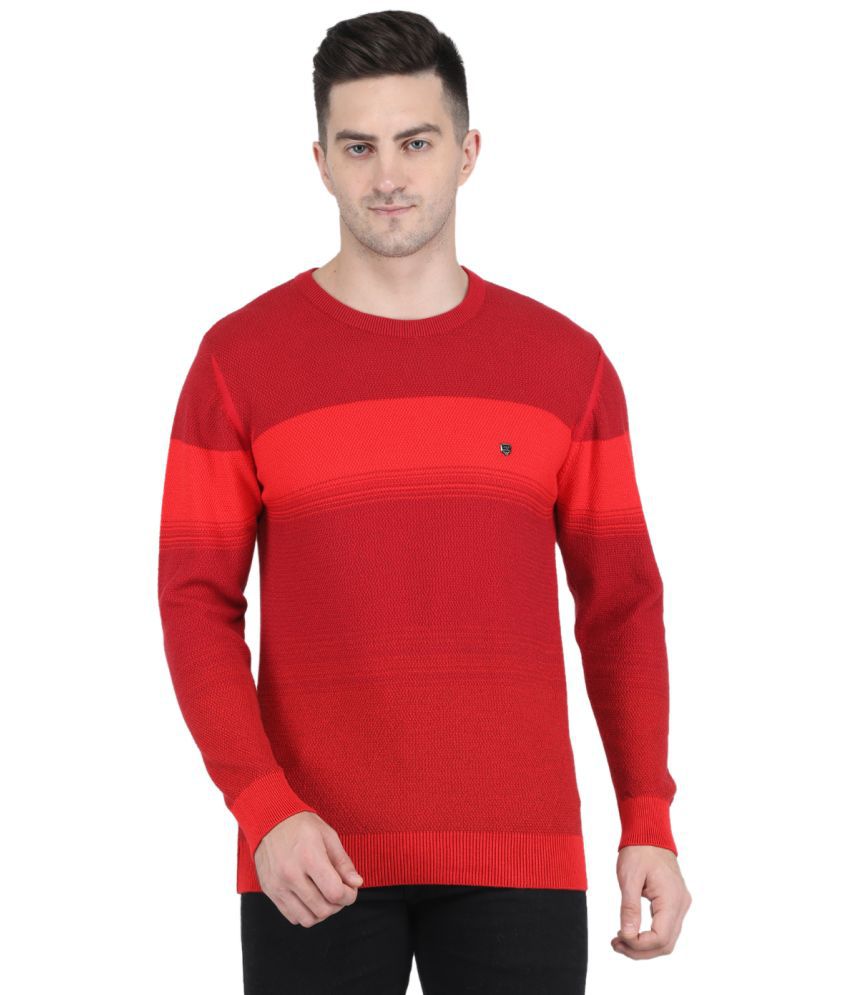     			Monte Carlo - Maroon Cotton Men's Regular Fit Pullover Sweater ( Pack of 1 )