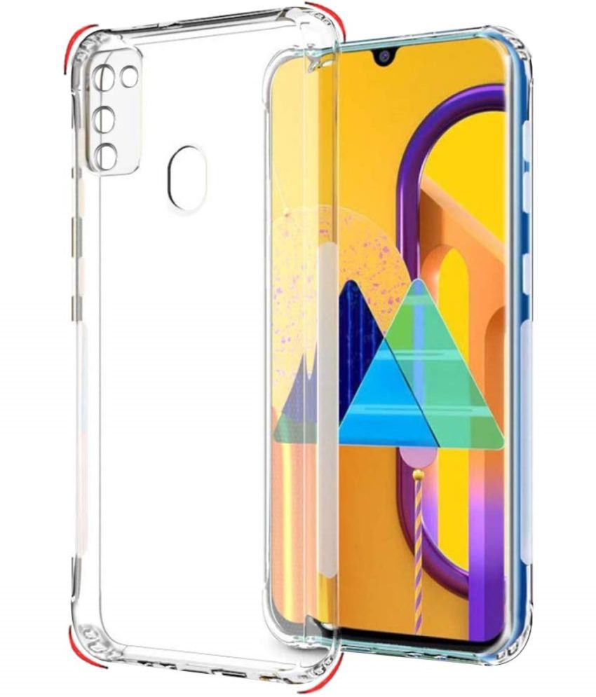     			ZAMN - Transparent Silicon Silicon Soft cases Compatible For Samsung Galaxy M21 ( Pack of 1 )