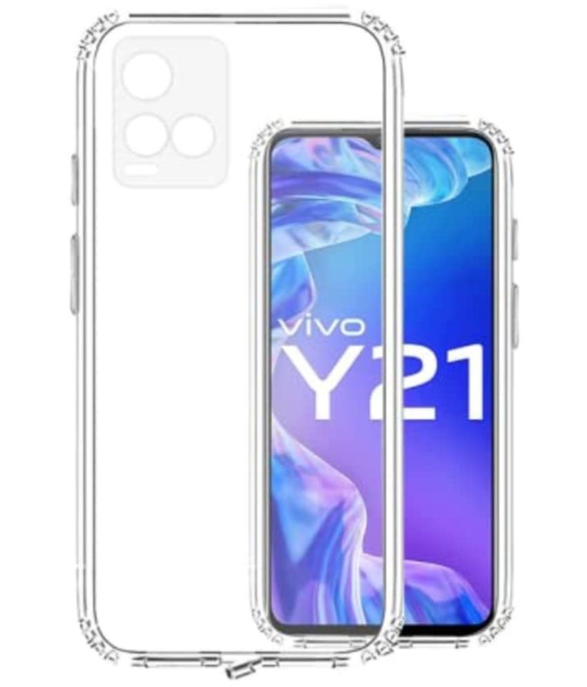     			ZAMN - Transparent Silicon Silicon Soft cases Compatible For Vivo Y21E ( Pack of 1 )