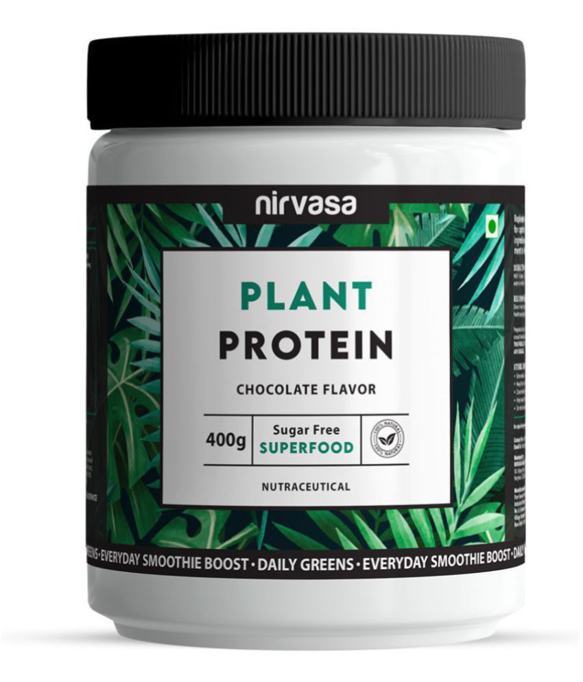     			Nirvasa Plant Protein Powder for Men & Women, Superfood with Protein Blend, Digestive Blend and Vegetable Blend, enriched with Pea Protein (1 X 400 g)