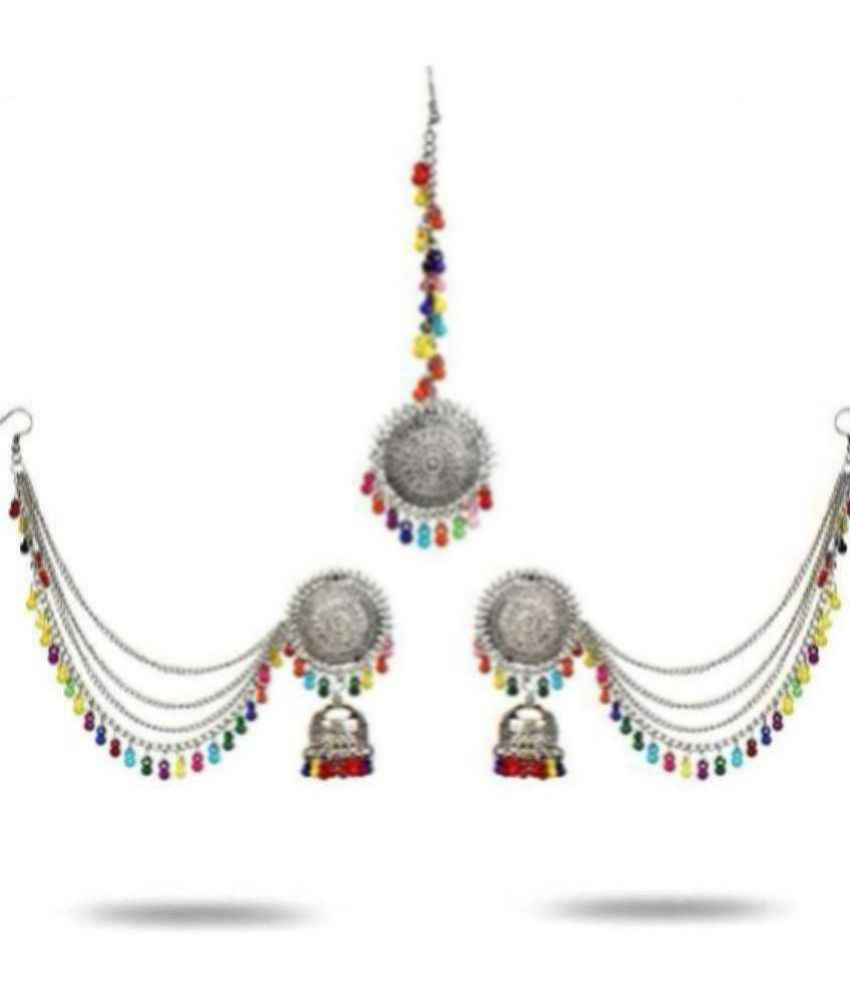     			PUJVI - Multicolor Jhumki Earrings ( Pack of 1 )
