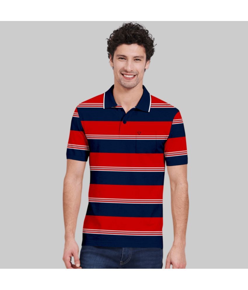     			TAB91 - Red Cotton Slim Fit Men's Polo T Shirt ( Pack of 1 )