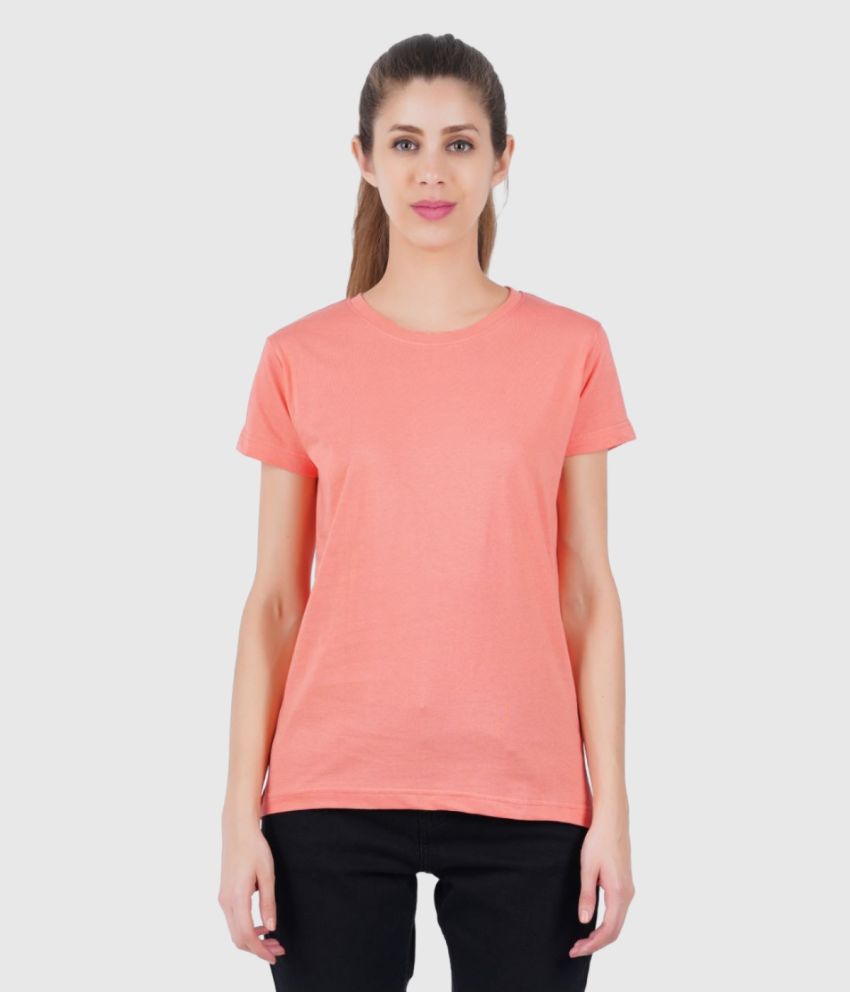     			ferocious - Pink Cotton Regular Fit Women's T-Shirt ( Pack of 1 )