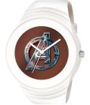 EMPERO - White PU Analog Men's Watch