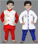 GENERATION NEXT Pack of 2 Boys Silk ( Red & Blue )