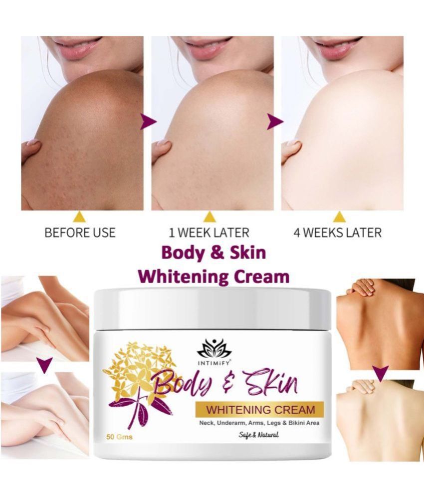     			Intimify Body whitening cream, white face cream, skin brightening cream, skin shine, goree cream, underarm whitening cream (50 gms)