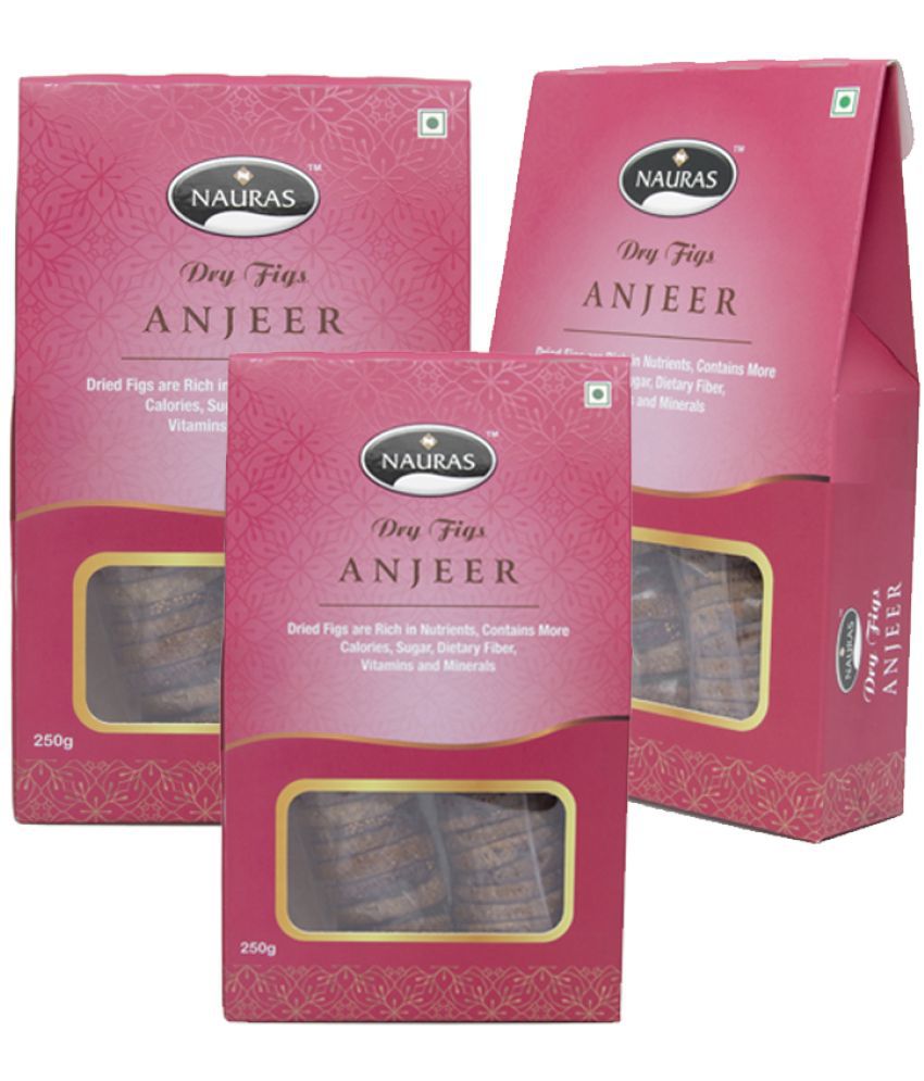     			Nauras Dry Figs Anjeer 250g (Pack of 3)