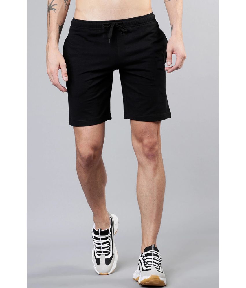     			Scrott Fitness - Black Cotton Blend Men's Shorts ( Pack of 1 )