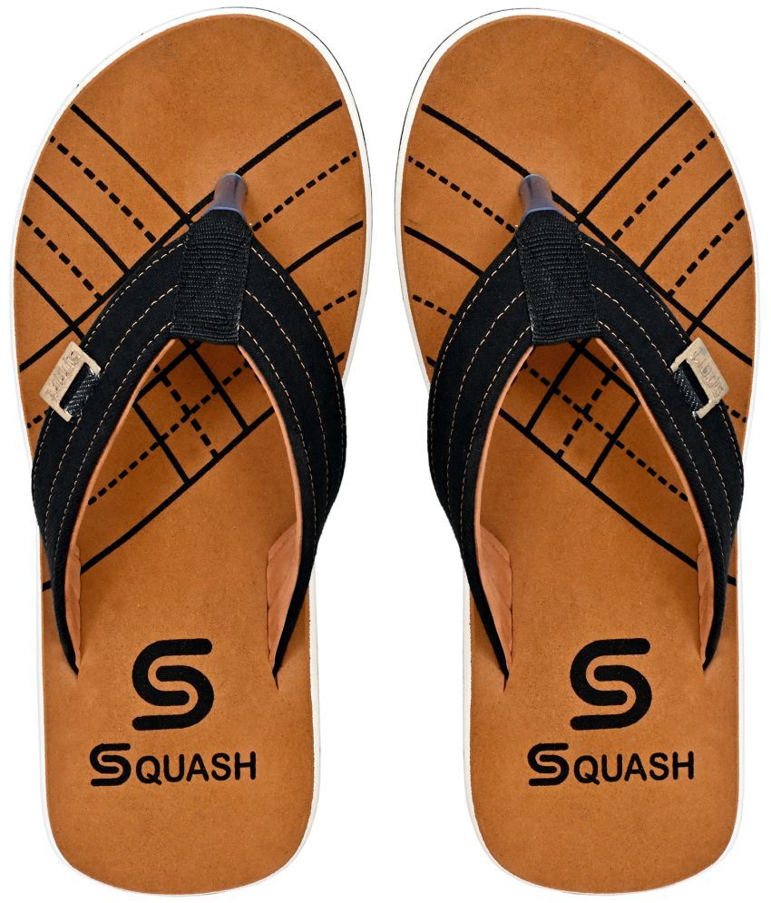     			Squash - Brown Men's Thong Flip Flop