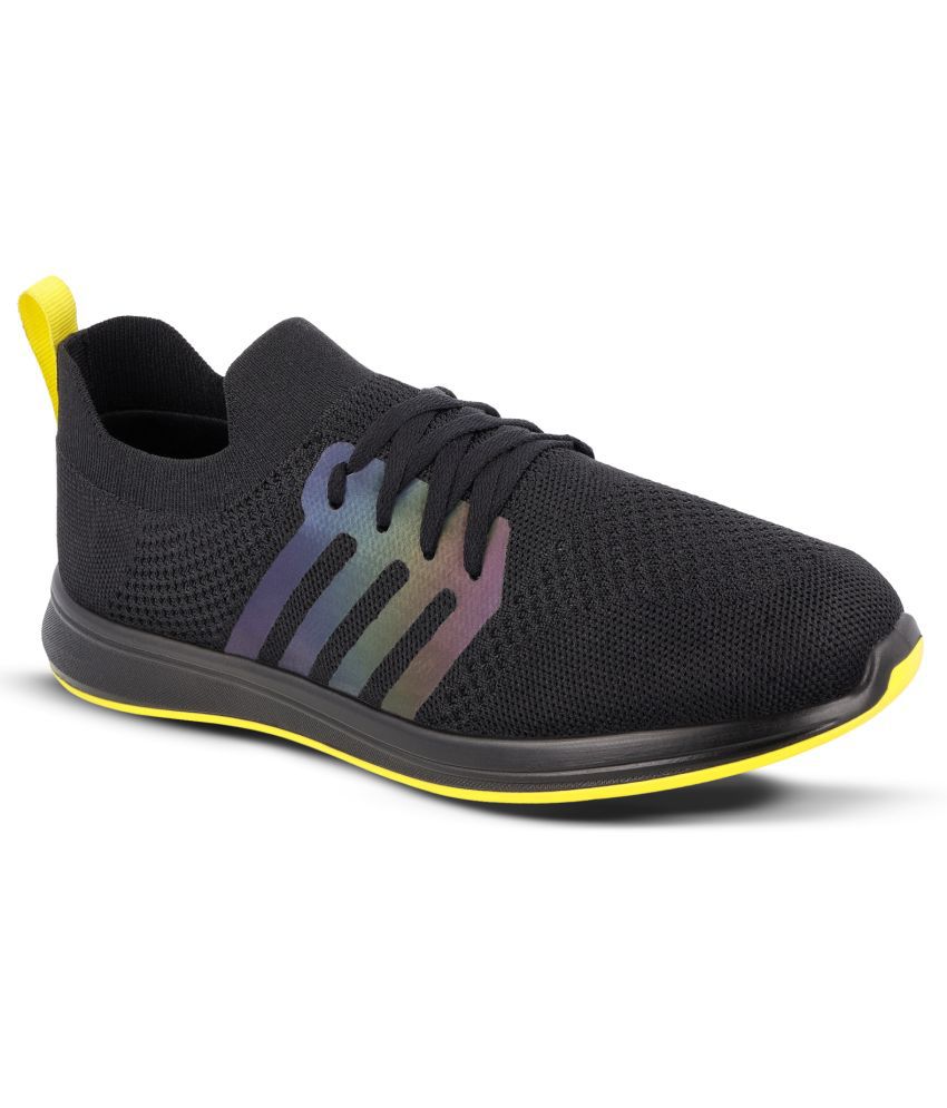 Walkaroo - Yellow Men's Sports Running Shoes